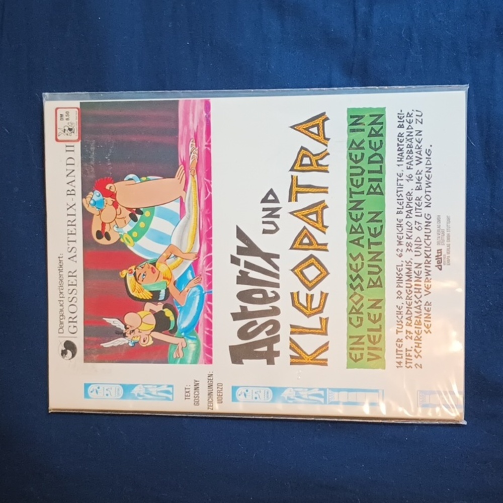 RARE Vintage Asterix Kleopatra German Comic Book 1985 Mint in Original Bag